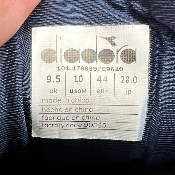 Diadora Mythos Blushield Volo Shoes Men's 10 Blue Athletic Retro Running Sneaker - Picture 12 of 12